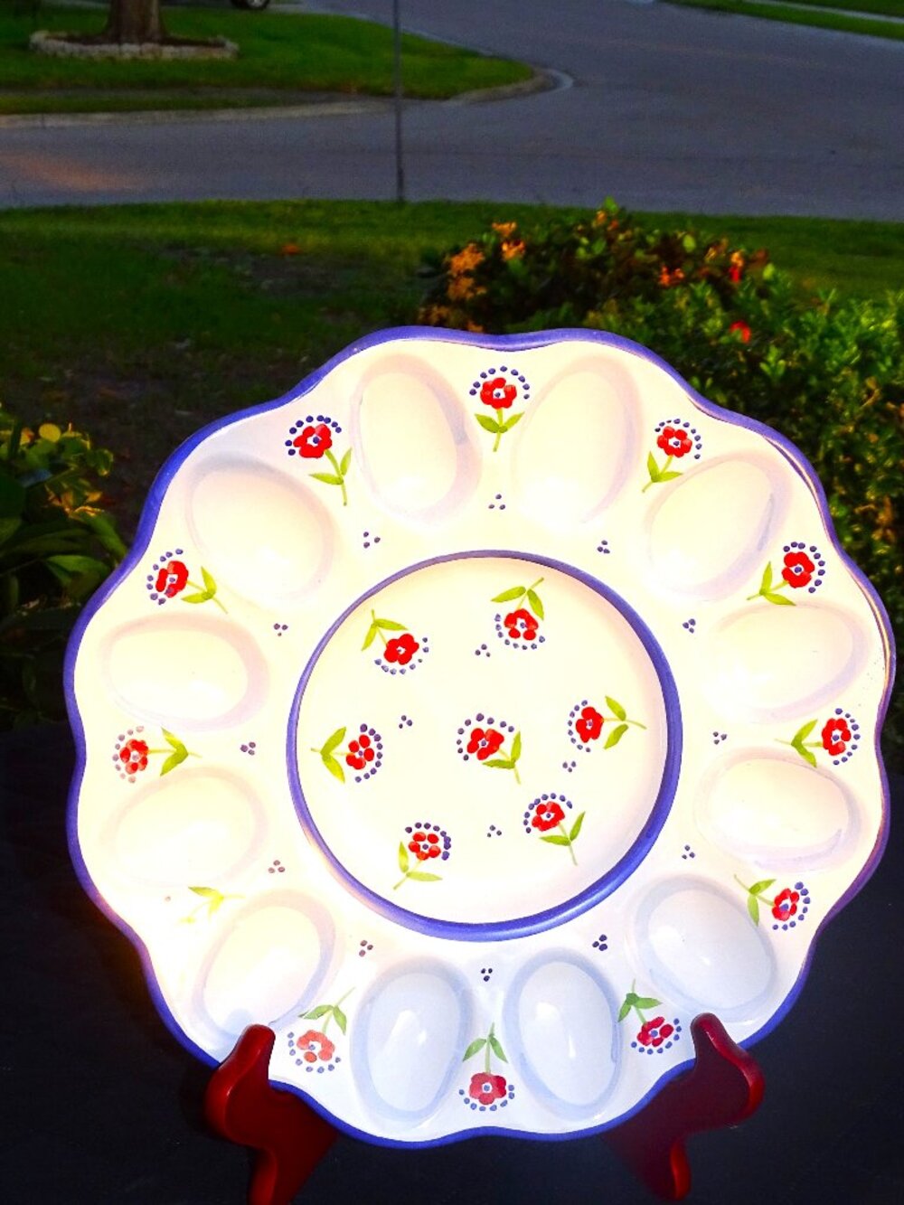 Deviled Egg Dish Made in Italy
